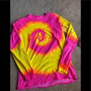 Tie dye long sleeve top